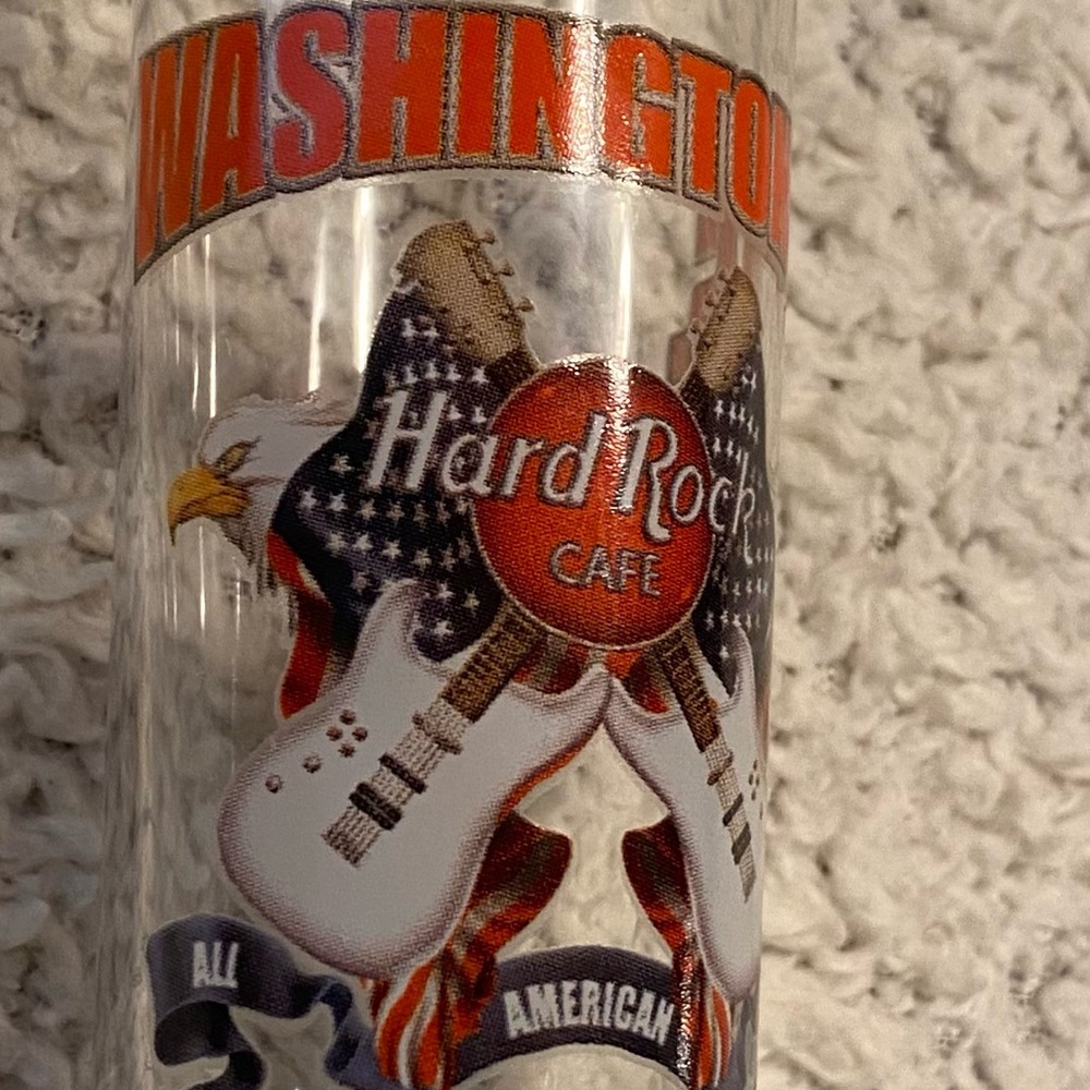 Hard Rock Cafe Washington D.C. shot glass bar souvenir memorabilia collectible